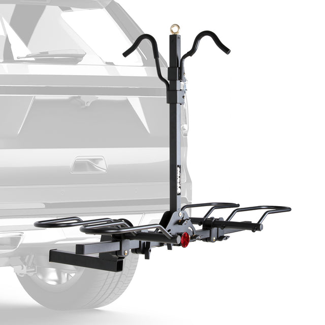 2-Bike Hitch Rack with Bike Lock, Foldable
