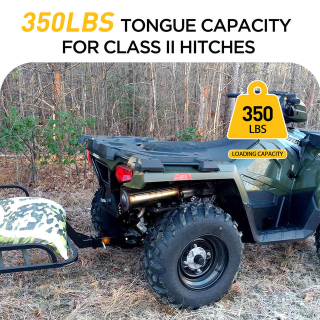 1-1/4 to 2 Hitch Adapter, 350 LBS Capacity Hitch Converter, Rust-Resistant