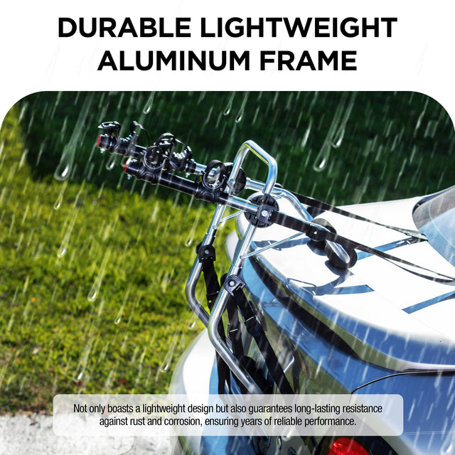 2-Bike Trunk Mount Rack, 70 LBS Capacity