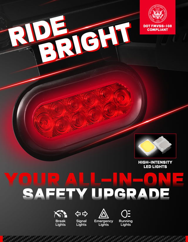 Bike Rack Brake Light  Kit (4186 Tire-Hold Rack)