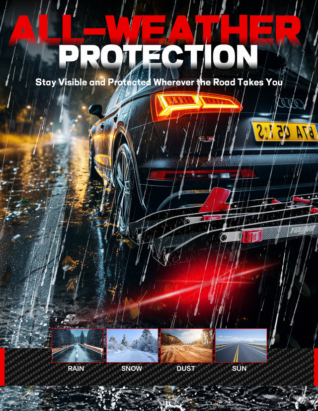 Bike Rack Brake Light  Kit (4186 Tire-Hold Rack)