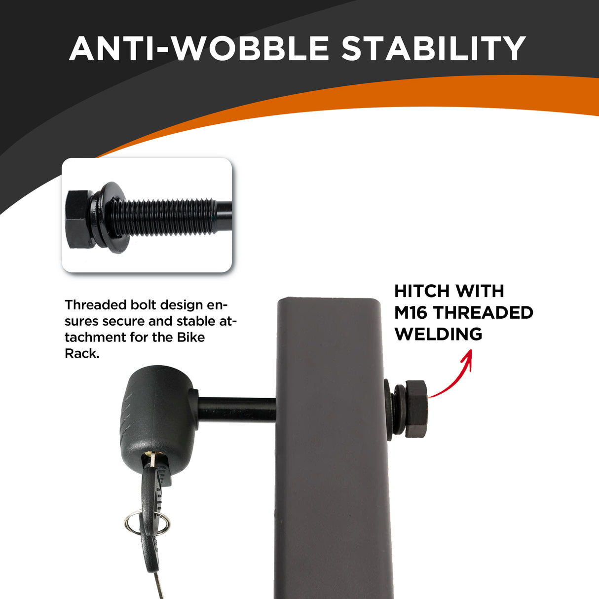 M16 Hitch Locking Pin for Bike Racks