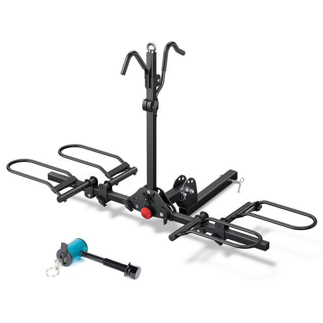 2-Bike Rack, Foldable and Tiltable with Lock
