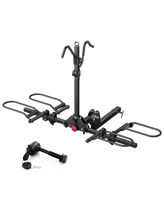 2-Bike Rack, Foldable and Tiltable with Lock