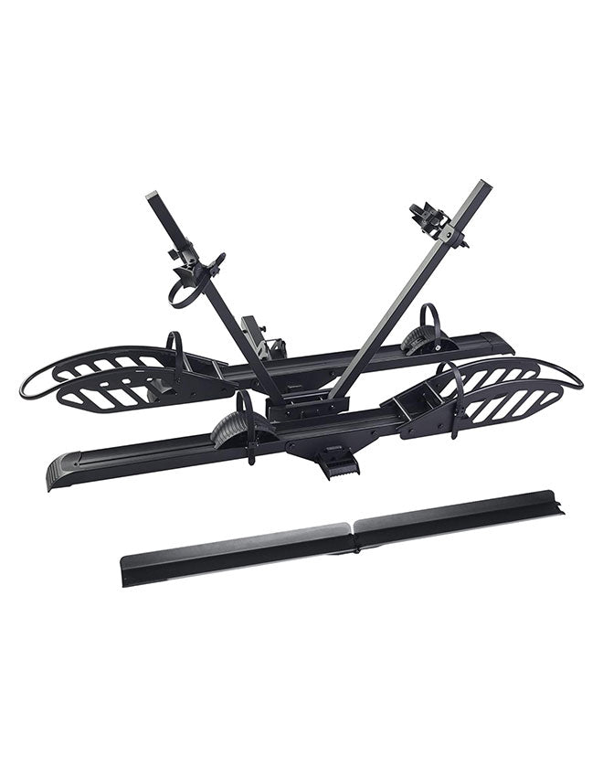 2-Bike Hitch E-Bike Rack, Easy Fold and Tilt, Heavy Duty with Ramp
