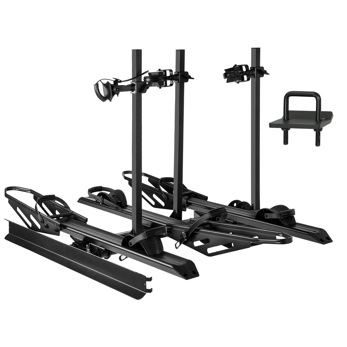 3-Bike Hitch E-Bike Rack with Ramp, Foldable