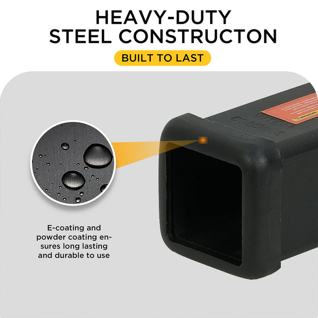 1-1/4 to 2 Hitch Adapter, 350 LBS Capacity Hitch Converter, Rust-Resistant