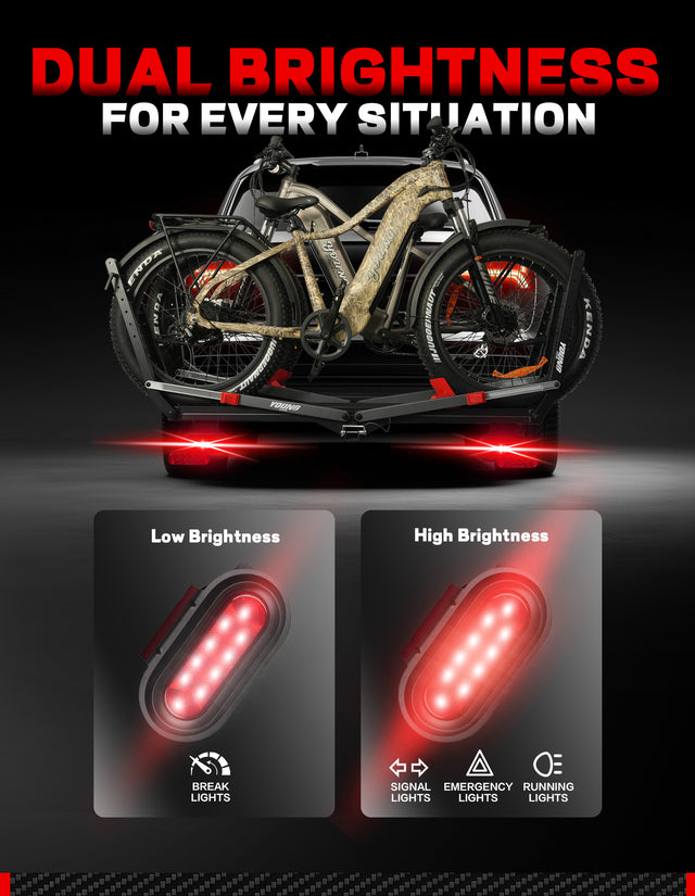 Bike Rack Brake Light  Kit (4186 Tire-Hold Rack)