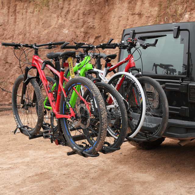 4-Bike Hitch Rack, Foldable and Tiltable