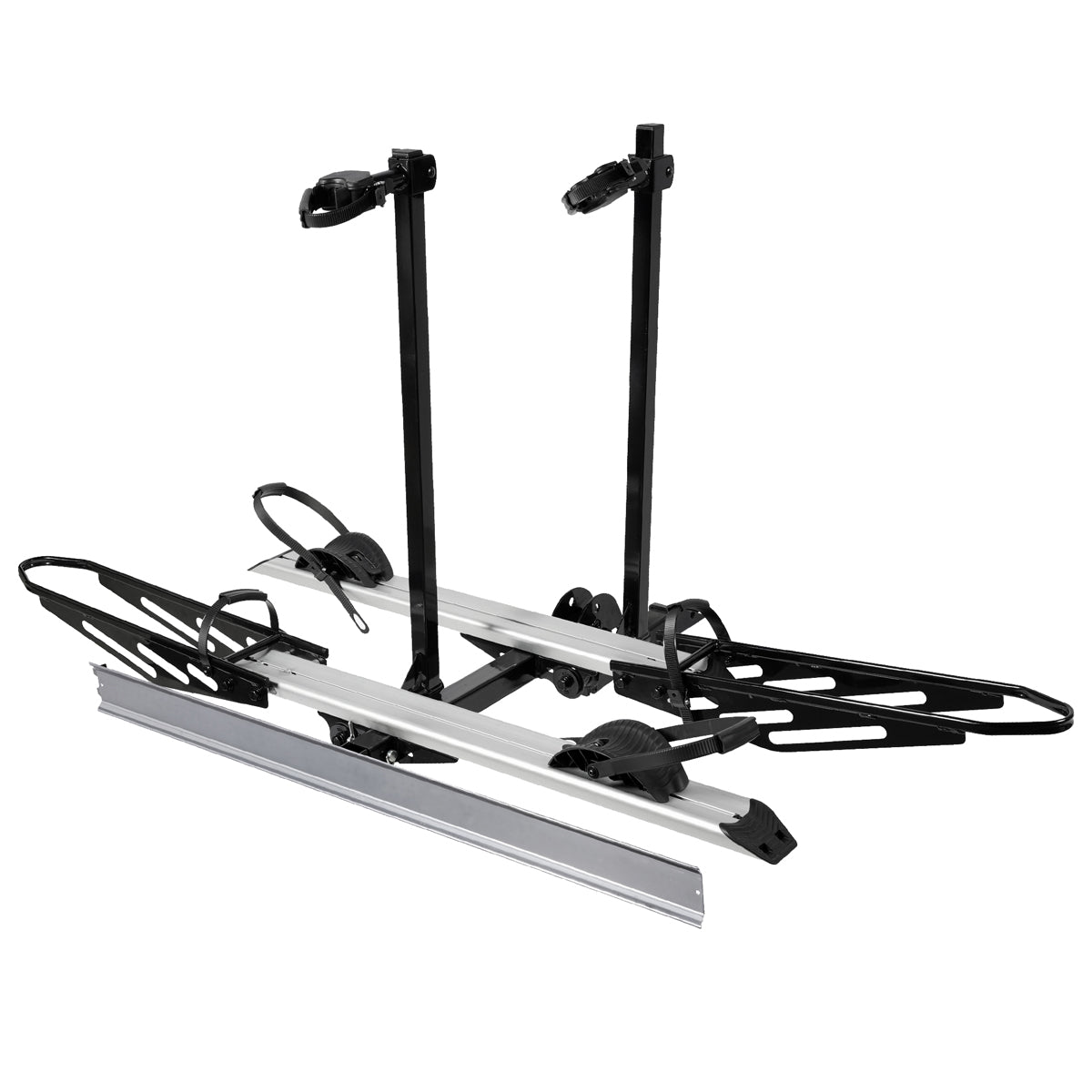 2-Bike Hitch E-bike Rack with Ramp, Fat Tire Electric Bike Carrier