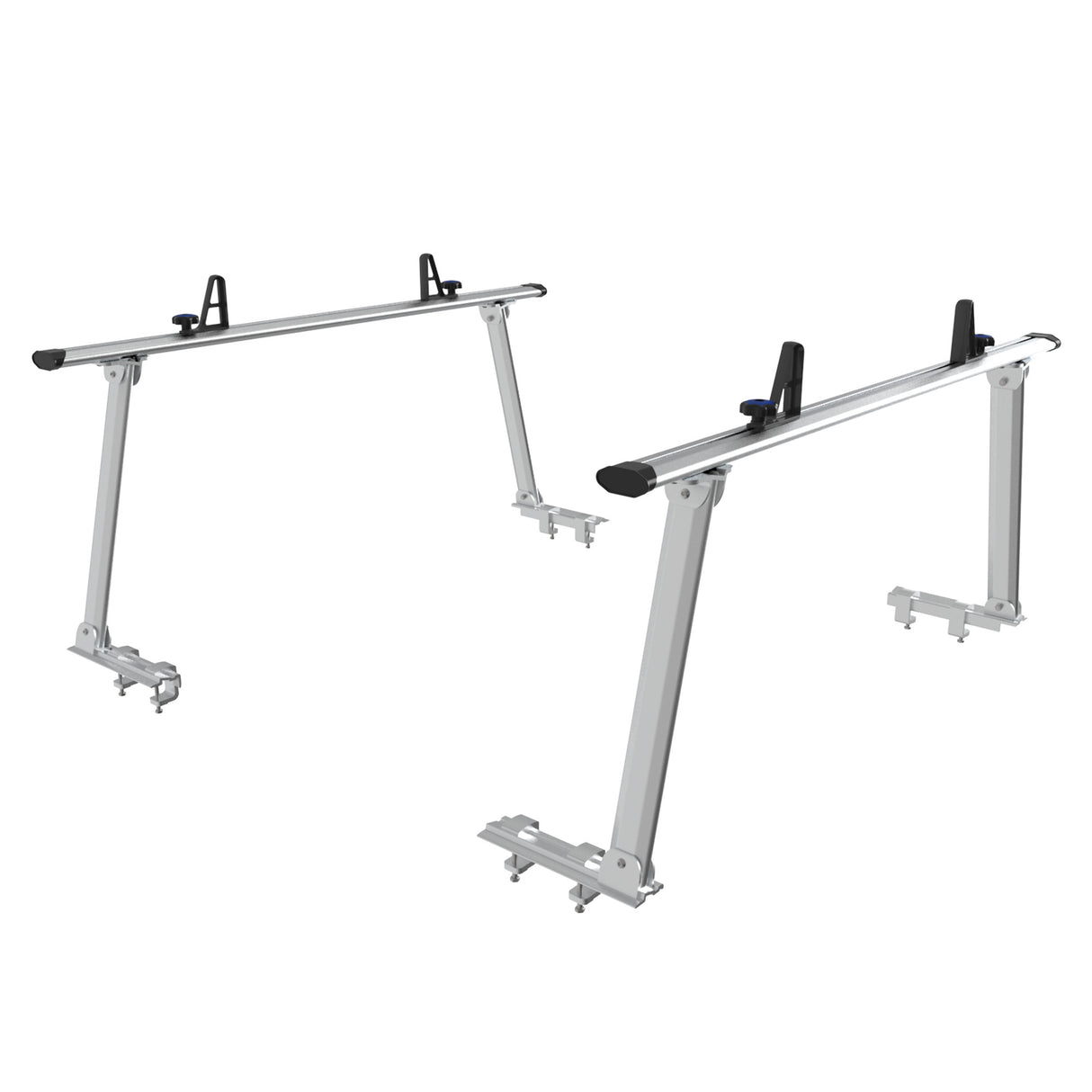 Universal Aluminum Truck Rack, 800 LBS Capacity, Two-Bar Set