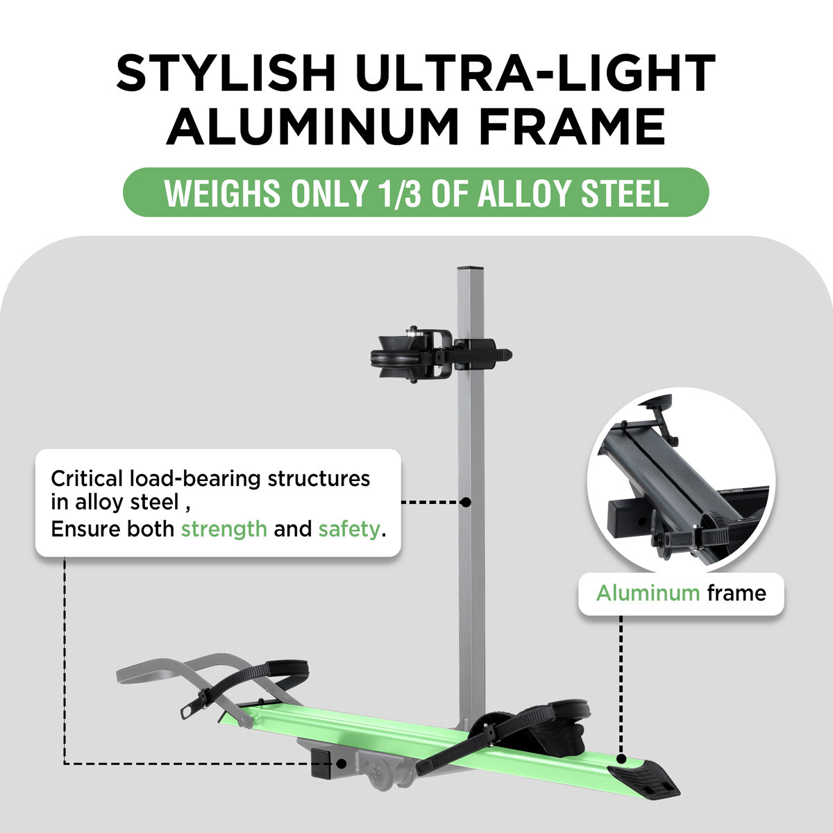 Single Hitch E-Bike Rack, Lite Edition