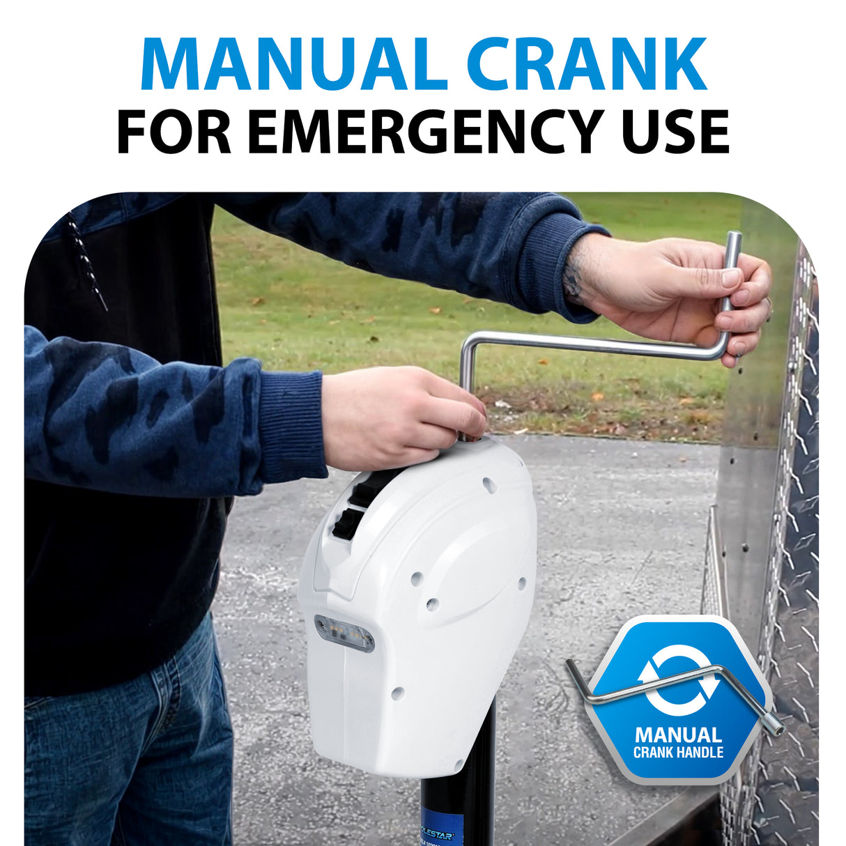 Manual Crank For Emergency Use