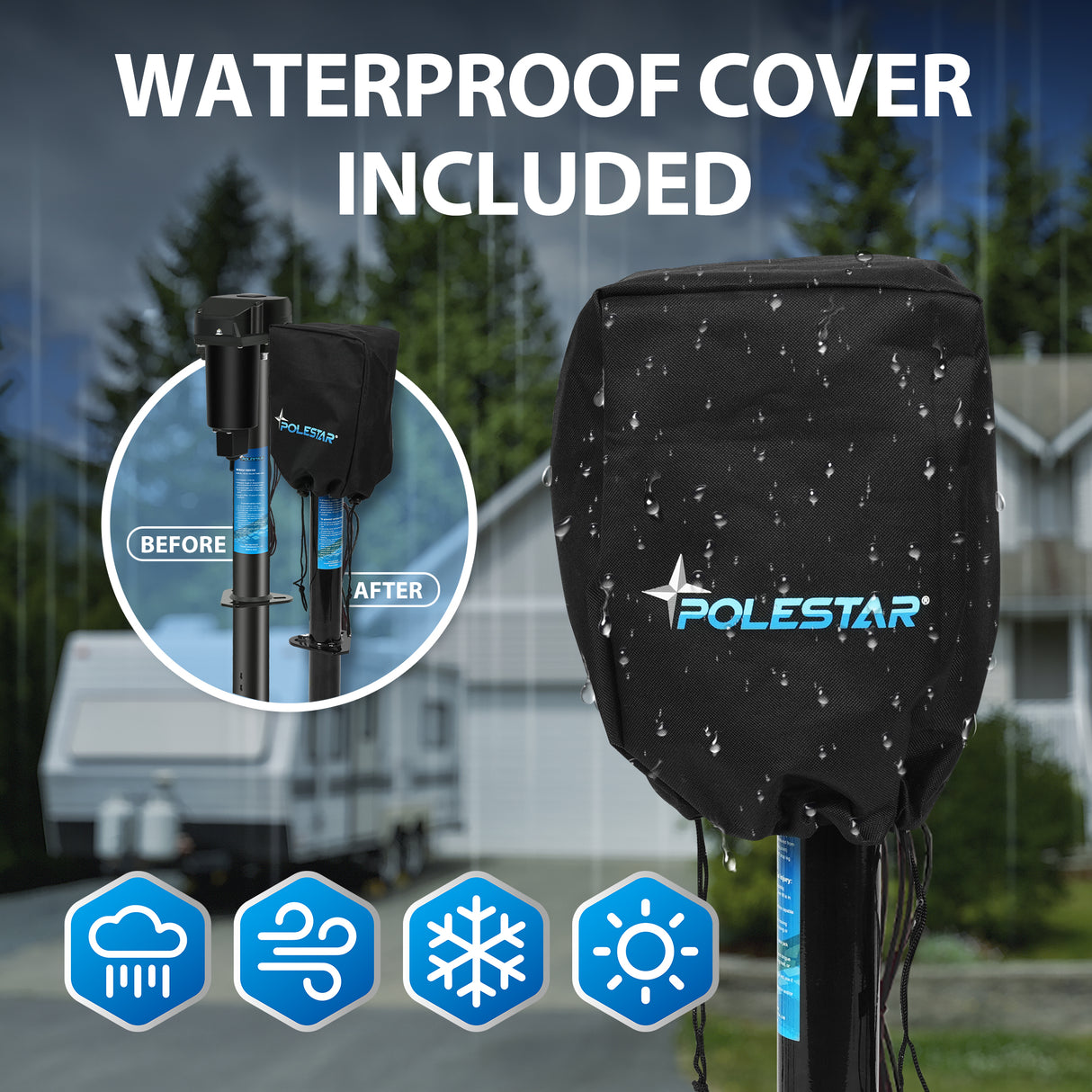 Waterproof Cover Included