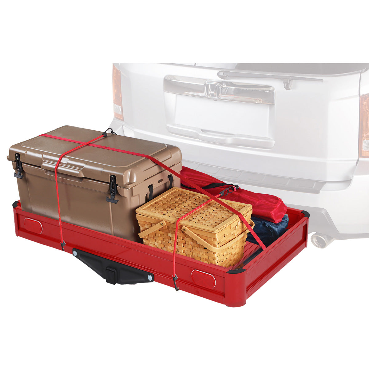 500 LBS Cargo Racks, Red Cargo Carrier, Fits 2'' Receiver