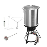 30 Qt. Outdoor Camping Fryer, Large Outdoor Cooking Equipment for Turkey, Chicken Wings, Fish and Seafood