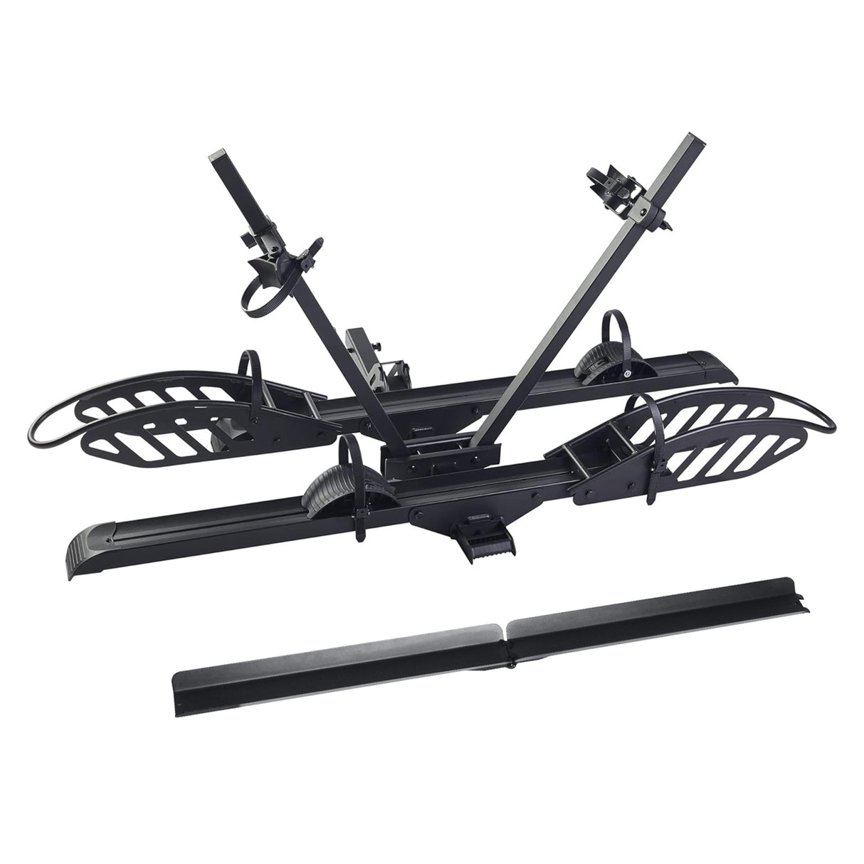 2-Bike Hitch E-Bike Rack with Ramp, Easy Fold and Tilt, Heavy Duty