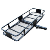 500 LB Foldable Hitch Cargo Carrier, Heavy Duty Luggage Basket, 60'' x 20'', Fits 2'' Receiver