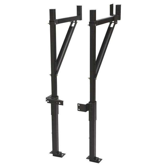 Universal Heavy-Duty Steel Truck Ladder Rack, 250 LBS Capacity, Adjustable Width 19-3/16" to 32"