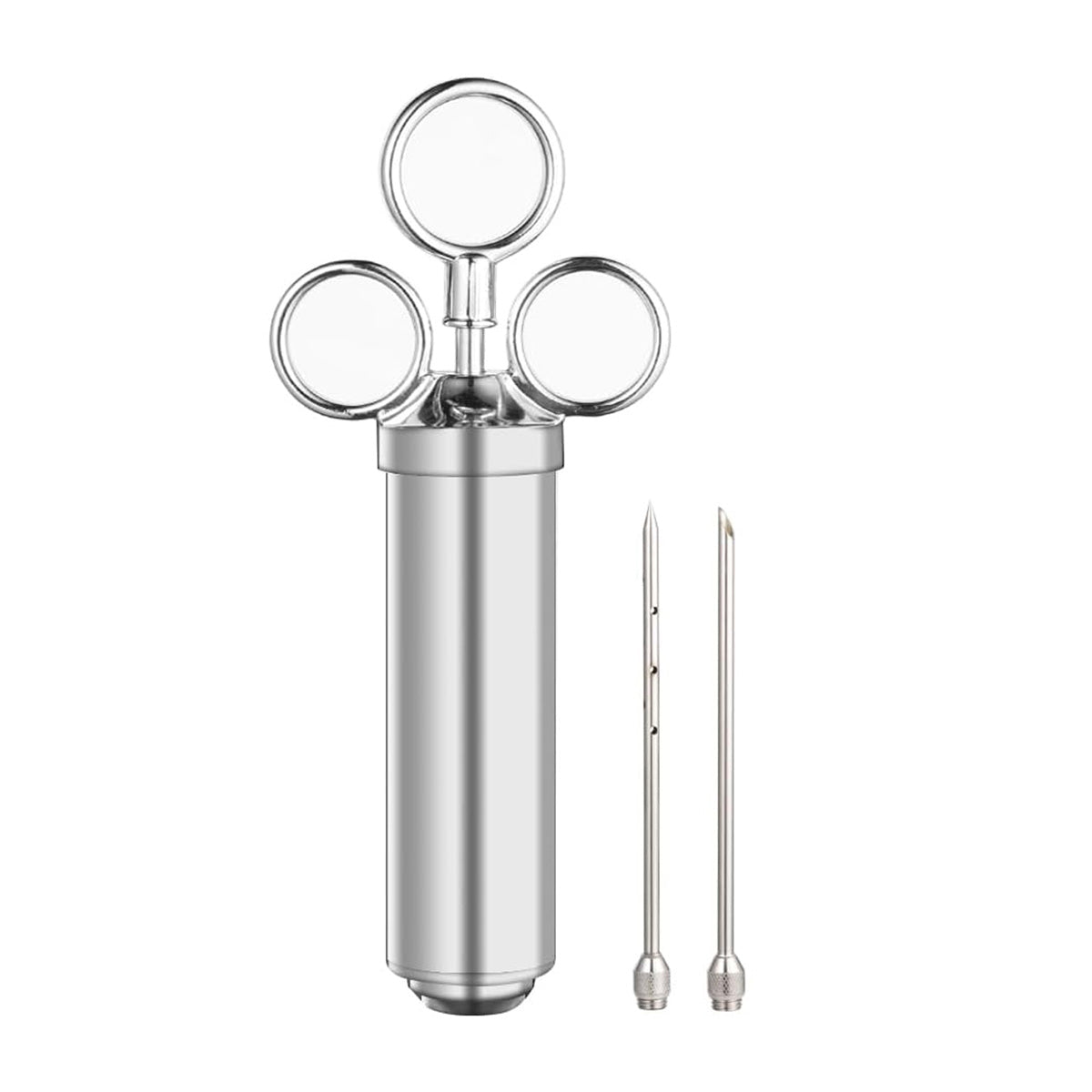 Stainless Steel 2 oz Turkey Injector, Heavy-Duty Meat Injector for Marinades and Juices, Perfect for Roasts and BBQ