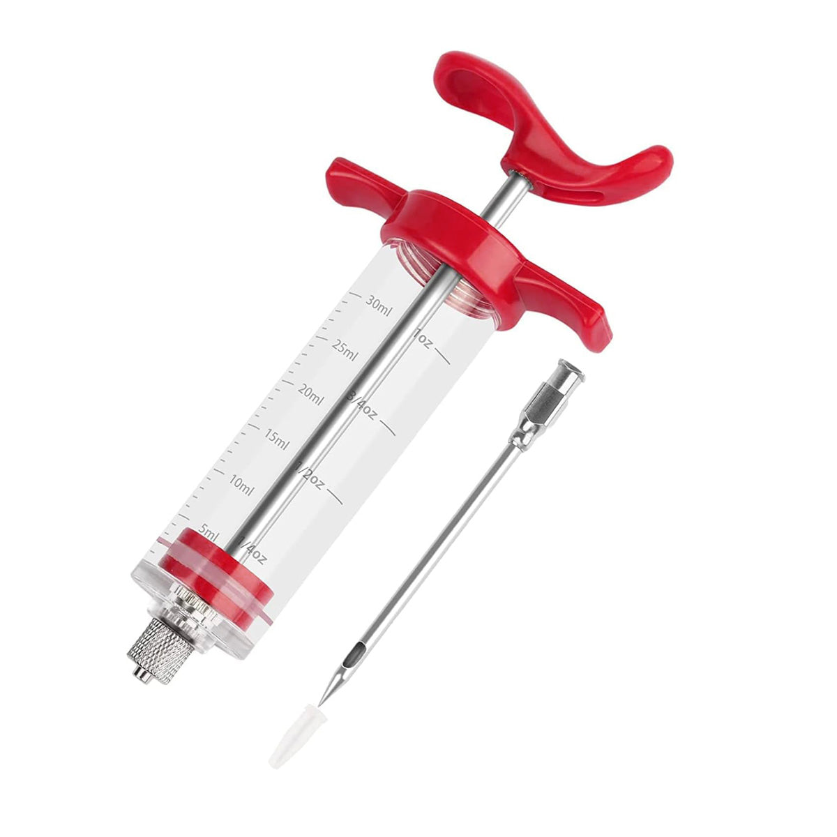 Meat Injector, Portable Plastic Marinade Turkey Injector Syringe with Screw-on Meat Needle