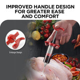 Meat Injector, Portable Plastic Marinade Turkey Injector Syringe with Screw-on Meat Needle