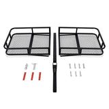 500lb Folding Cargo Carrier, 2 Inch Receiver Luggage Basket with Hitch Tightener