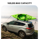 165 LB Steel Kayak and Canoe Roof Rack with Padding