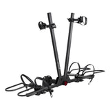 2-Bike Hitch Rack, Fat Tire Bike Carrier for Step-Through Bikes, Folding Design, Fits 2'' Receiver, 200 lbs Capacity