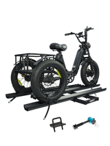 Etrike Hitch Rack — 200lbs Capacity, 2" Receiver, Adjustable Carrier for Adult Electric, Fat Tire & Folding Tricycles, Fits Cars, SUVs, Trucks & RVs