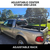 Universal Heavy-duty Steel Pickup Truck Ladder Rack, 800 LBS Capacity