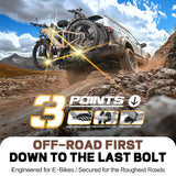 2-Bike Hitch E-Bike Rack, Easy Fold and Tilt, Heavy Duty