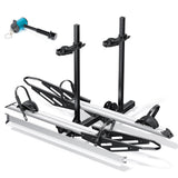 2-Bike Hitch E-Bike Rack with Ramp, Foldable with Lock