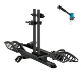 2-Bike Hitch E-Bike Rack, Easy Fold and Tilt, Heavy Duty with Lock