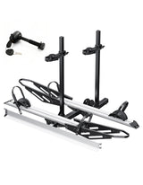 2-Bike Hitch E-Bike Rack with Ramp, Foldable with Lock