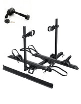 2-Bike Hitch E-Bike Rack with Ramp, Easy Fold and Tilt with Lock
