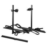 2-Bike Hitch Electric Bike Rack with Ramp, Folding Fat Tire E-Bike Carrier, 200 LBS Capacity, Fits 2'' Receiver