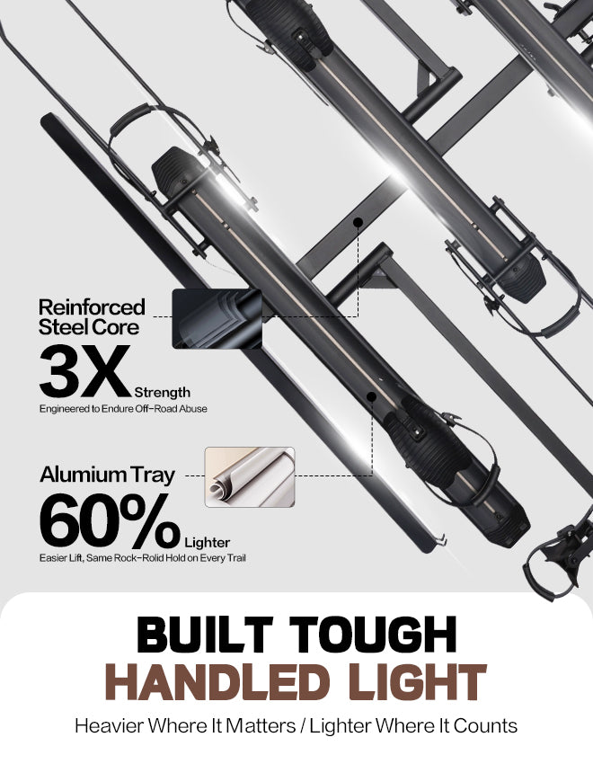 e-bike hitch rack reinforced construction