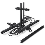 2-Bike Hitch E-Bike Rack, Easy Fold and Tilt, Heavy Duty with Ramp