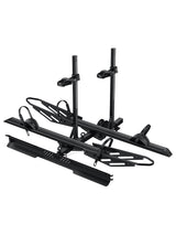 300 LB Off-Road Ultimate 2-Bike E-Bike Hitch Rack with Ramp, 150 LBS per Bike, Heavy Duty Dual Safety Lock, Fits 5" Fat Tire E-Bikes, Foldable for 2" Receiver