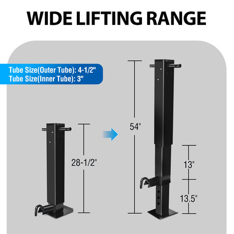 Ultra-Tow Direct Side Wind Weld-On Jack