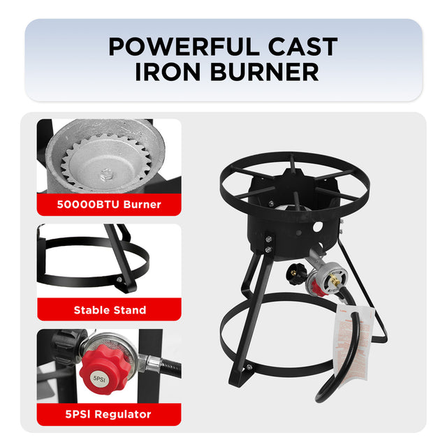 30 Outdoor Camping Fryer, Large Outdoor Cooking Equipment for