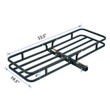 500 LBS Hitch Cargo Carrier, Heavy Duty Steel  Cargo Basket, Fits 2" Receivers,  53.5" x 19.5" x 4", Heat-Resistant, Durable, Easy Assembly