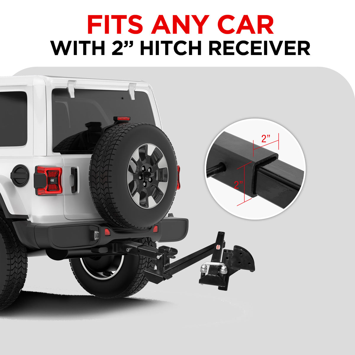 Hitch Mount Swing Away Arm For 2" Receivers