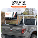 800 LBS Universal Aluminum Truck Rack, Heavy Duty Ladder Rack for Trucks & Pickups