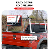 Universal Aluminum Truck Rack, 800 LBS Capacity, Two-Bar Set