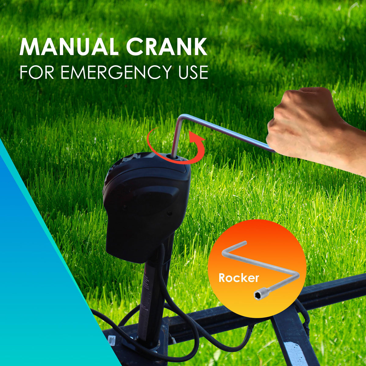 Manual Crank For Emergency Use