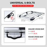 200 LBS Roof Rack, Aluminum Rooftop Cargo Basket, Universal Fit for SUVs and Trucks