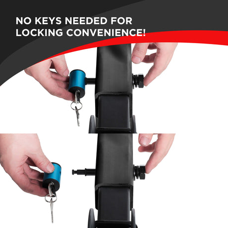 1/2"-13 Hitch Receiver Locking Pin for Bike Racks | Anti-Theft Security Lock