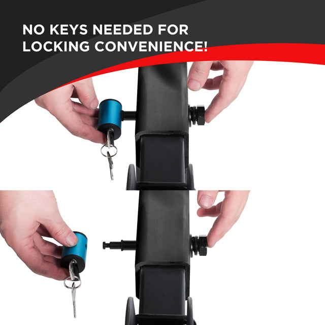 1/2"-13 Hitch Receiver Locking Pin for Bike Racks | Anti-Theft Security Lock